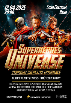 SUPERHEROES UNIVERSE SYMPHONY ORCHESTRA EXPERIENCE V BRNĚ